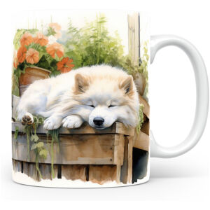 Collectable mok Samoyedi Beker voor koffie of tas voor thee