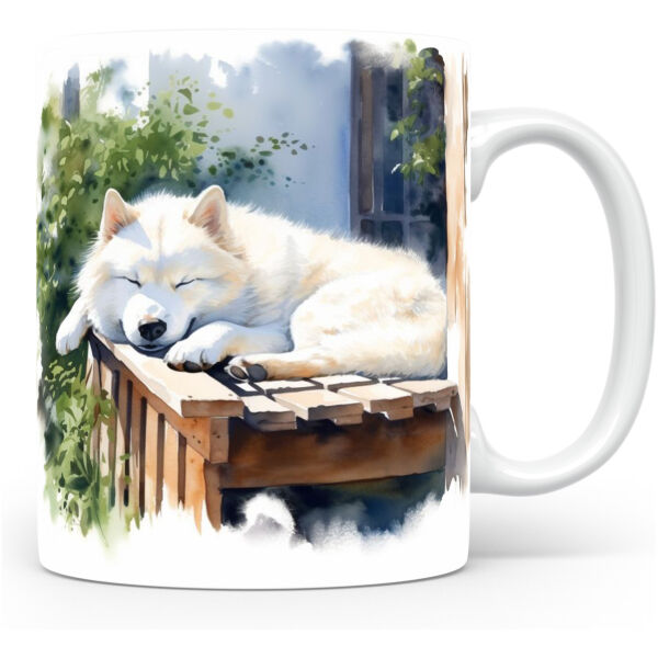 Collectable mok Samoyedi Beker voor koffie of tas voor thee