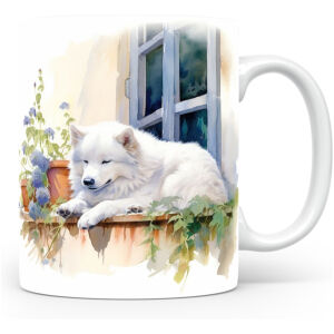 Collectable mok Samoyedi Beker voor koffie of tas voor thee