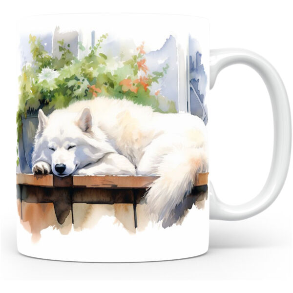 Collectable mok Samoyedi Beker voor koffie of tas voor thee