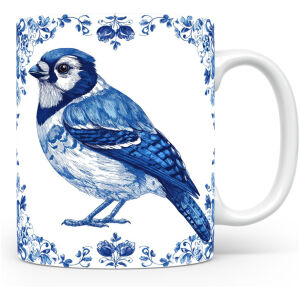 Collectable mok Blauwe gaai Beker voor koffie of tas voor thee