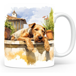 Collectable mok Airedale terrier Beker voor koffie of tas voor thee