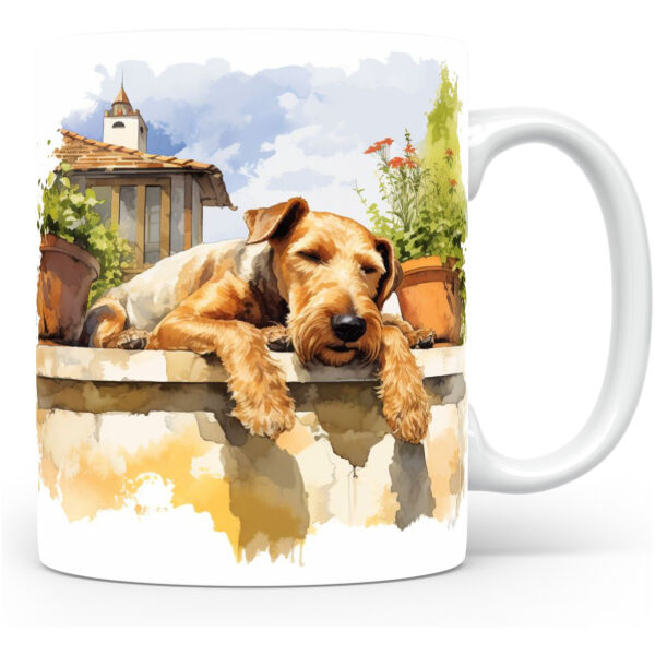 Collectable mok Airedale terrier Beker voor koffie of tas voor thee
