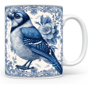 Collectable mok Blauwe gaai Beker voor koffie of tas voor thee