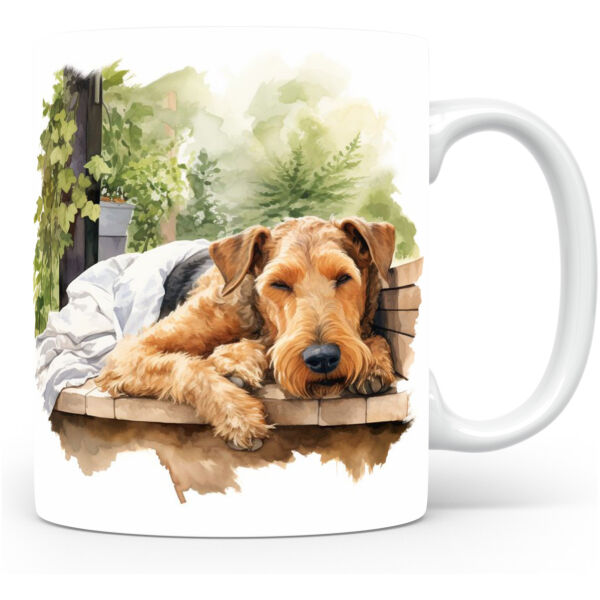 Collectable mok Airedale terrier Beker voor koffie of tas voor thee