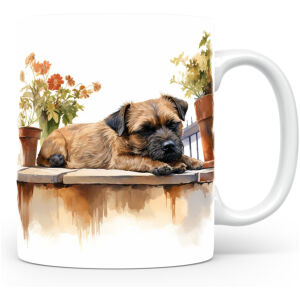 Collectable mok Border terrier Beker voor koffie of tas voor thee