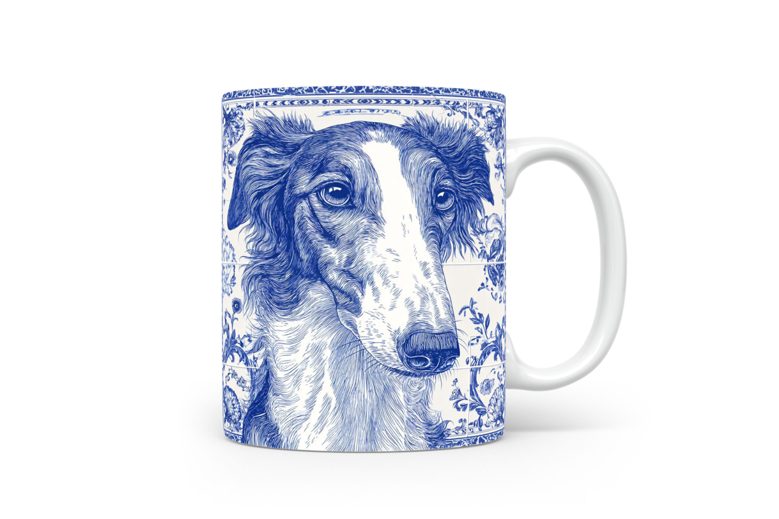 Mok Borzoi Collectable mok Borzoi Beker voor koffie of tas voor thee