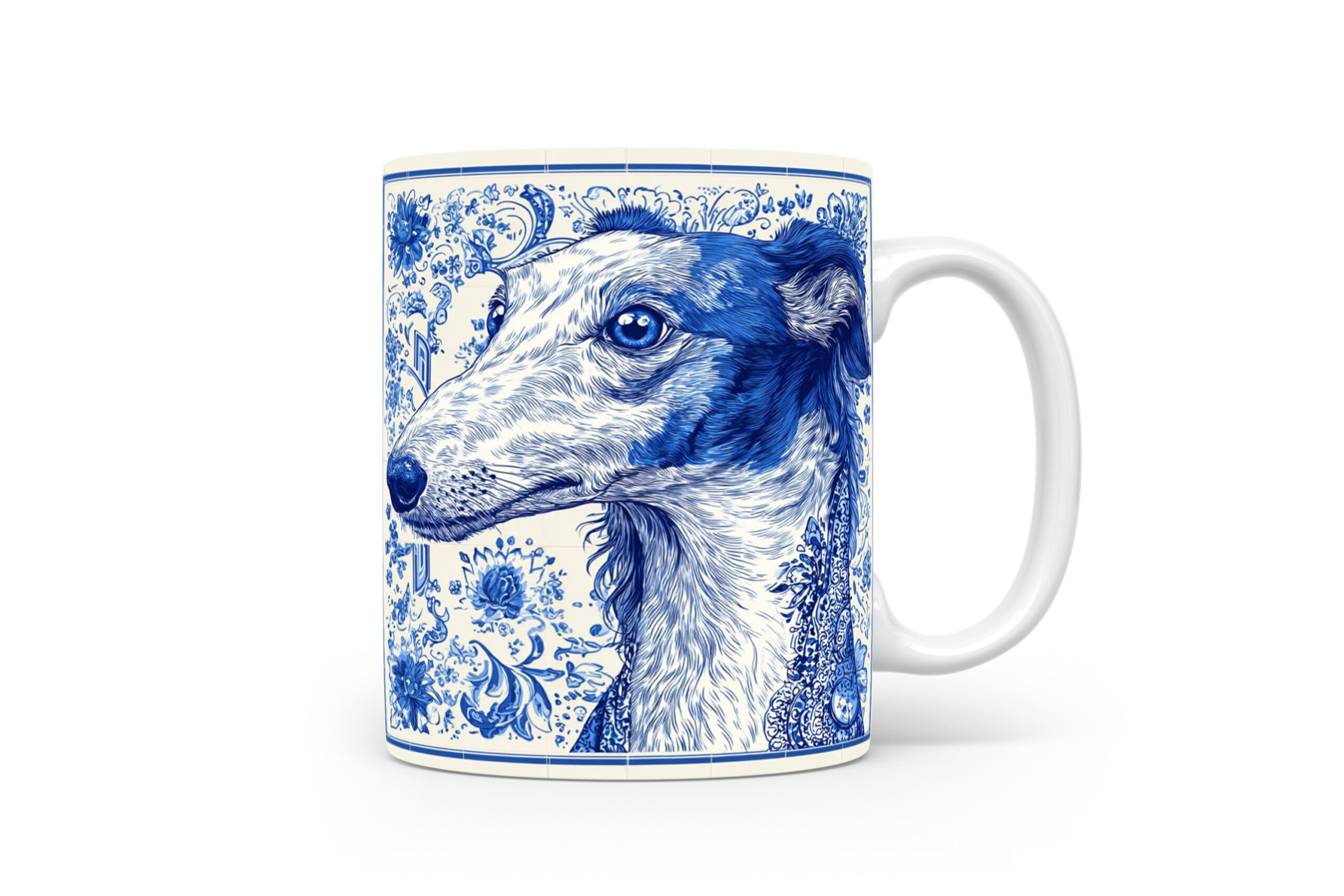 Mok Borzoi Collectable mok Borzoi Beker voor koffie of tas voor thee