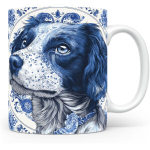 Collectable mok Bretonse spaniël Beker voor koffie of tas voor thee