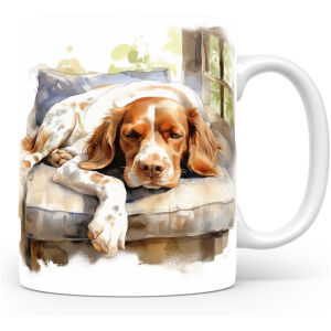 Collectable mok Bretonse spaniël Beker voor koffie of tas voor thee