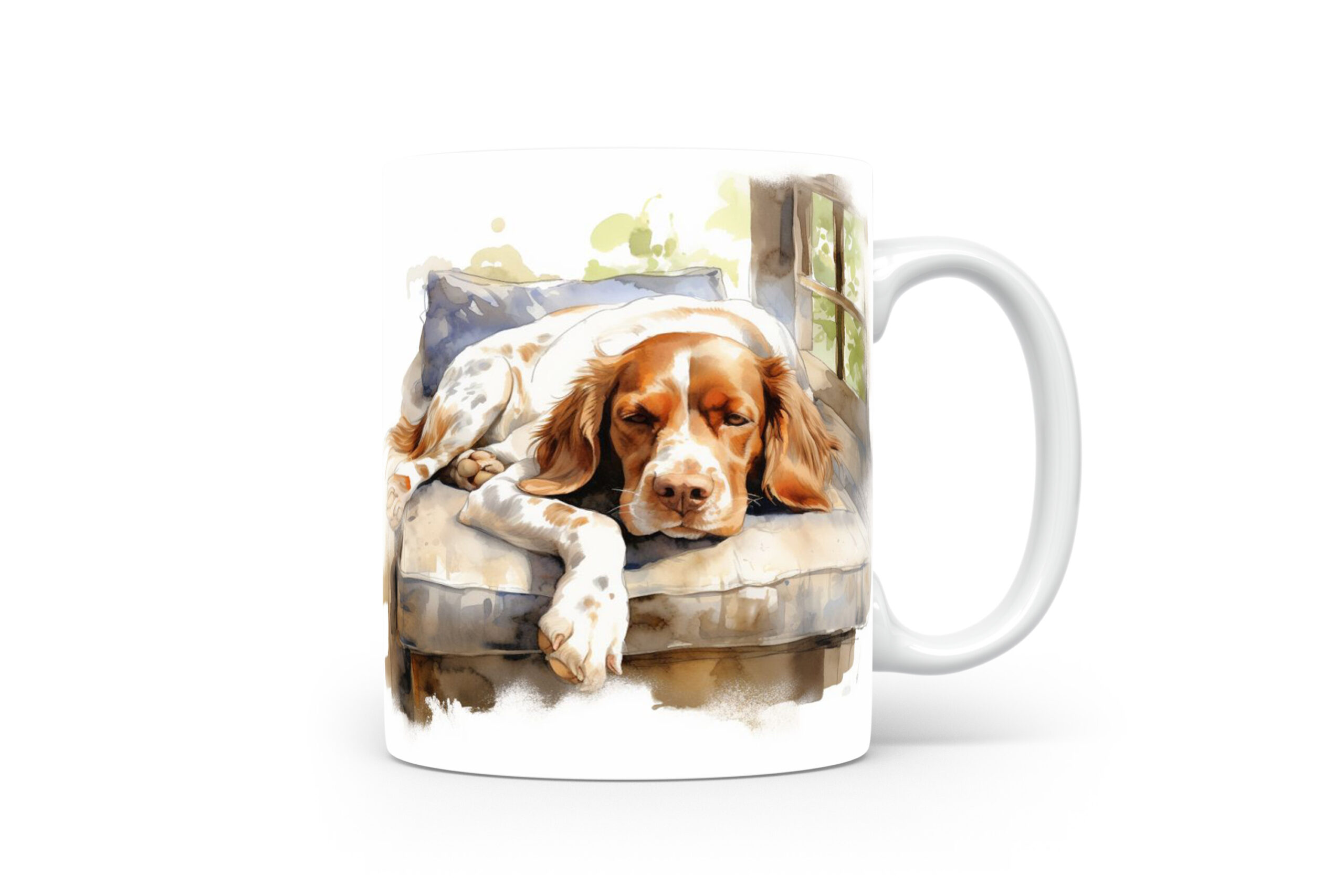 Mok Bretonse Spaniël Collectable mok Bretonse spaniël Beker voor koffie of tas voor thee