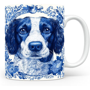 Collectable mok Bretonse spaniël Beker voor koffie of tas voor thee