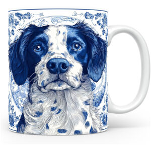 Collectable mok Bretonse spaniël Beker voor koffie of tas voor thee