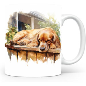 Collectable mok Cocker spaniel Beker voor koffie of tas voor thee