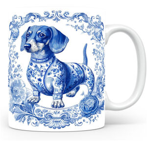 Collectable mok Dachshund Beker voor koffie of tas voor thee