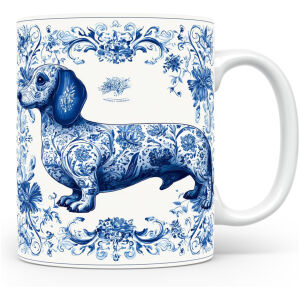 Collectable mok Dachshund Beker voor koffie of tas voor thee