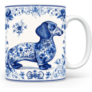 Collectable mok Dachshund Beker voor koffie of tas voor thee