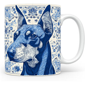 Collectable mok Doberman Beker voor koffie of tas voor thee