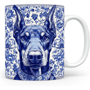 Collectable mok Doberman Beker voor koffie of tas voor thee