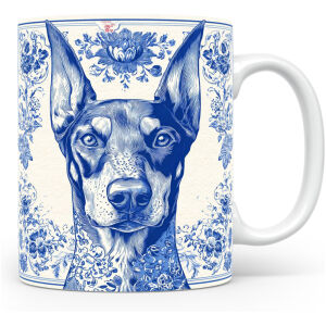 Collectable mok Doberman Beker voor koffie of tas voor thee