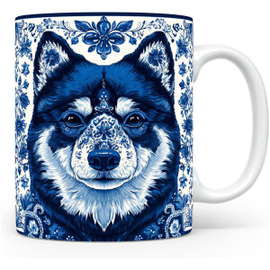 Collectable mok Finse lappenhond Beker voor koffie of tas voor thee