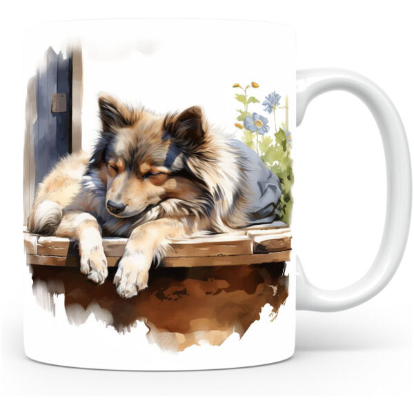 Mok Finse Lappenhond Collectable mok Finse lappenhond Beker voor koffie of tas voor thee