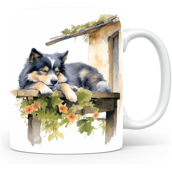 Collectable mok Finse lappenhond Beker voor koffie of tas voor thee