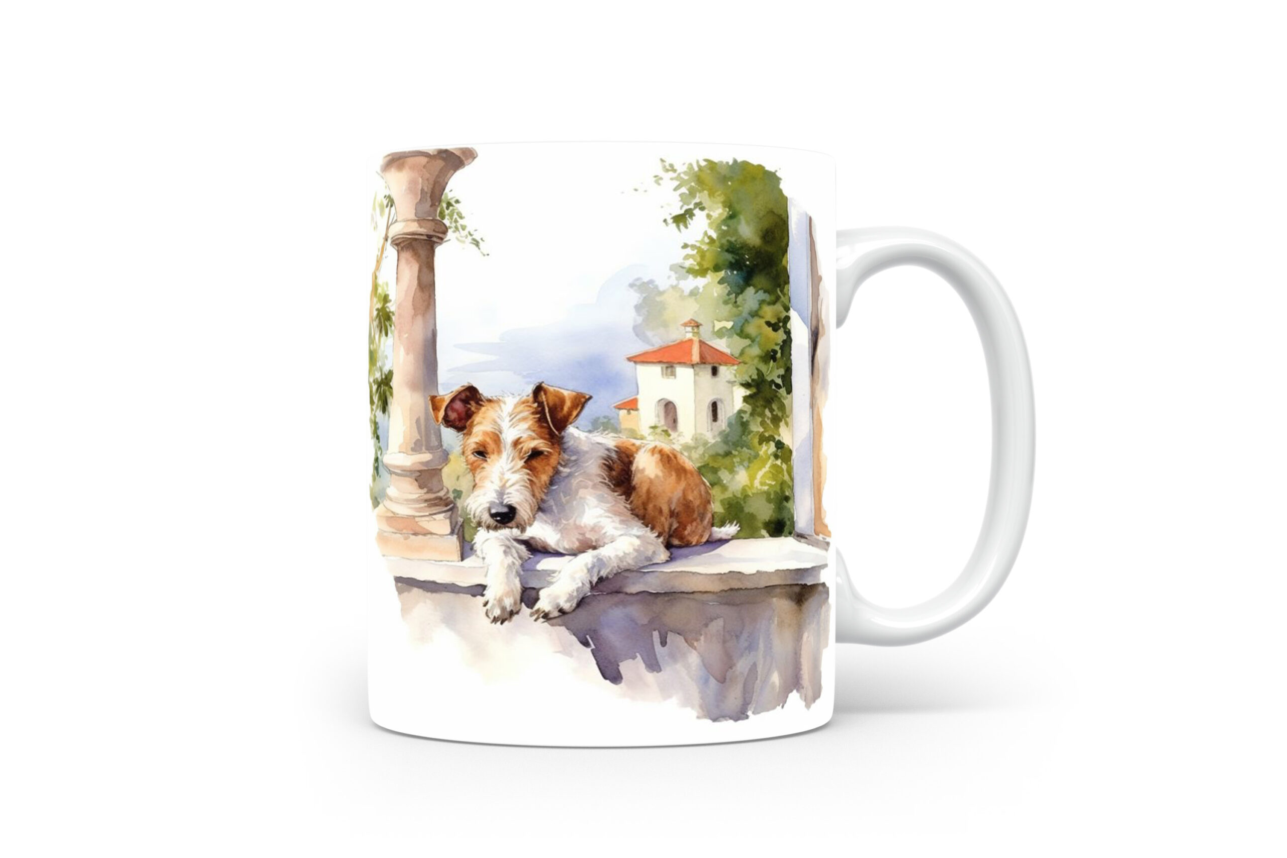 Mok Fox Terrier Collectable mok Fox terrier Beker voor koffie of tas voor thee