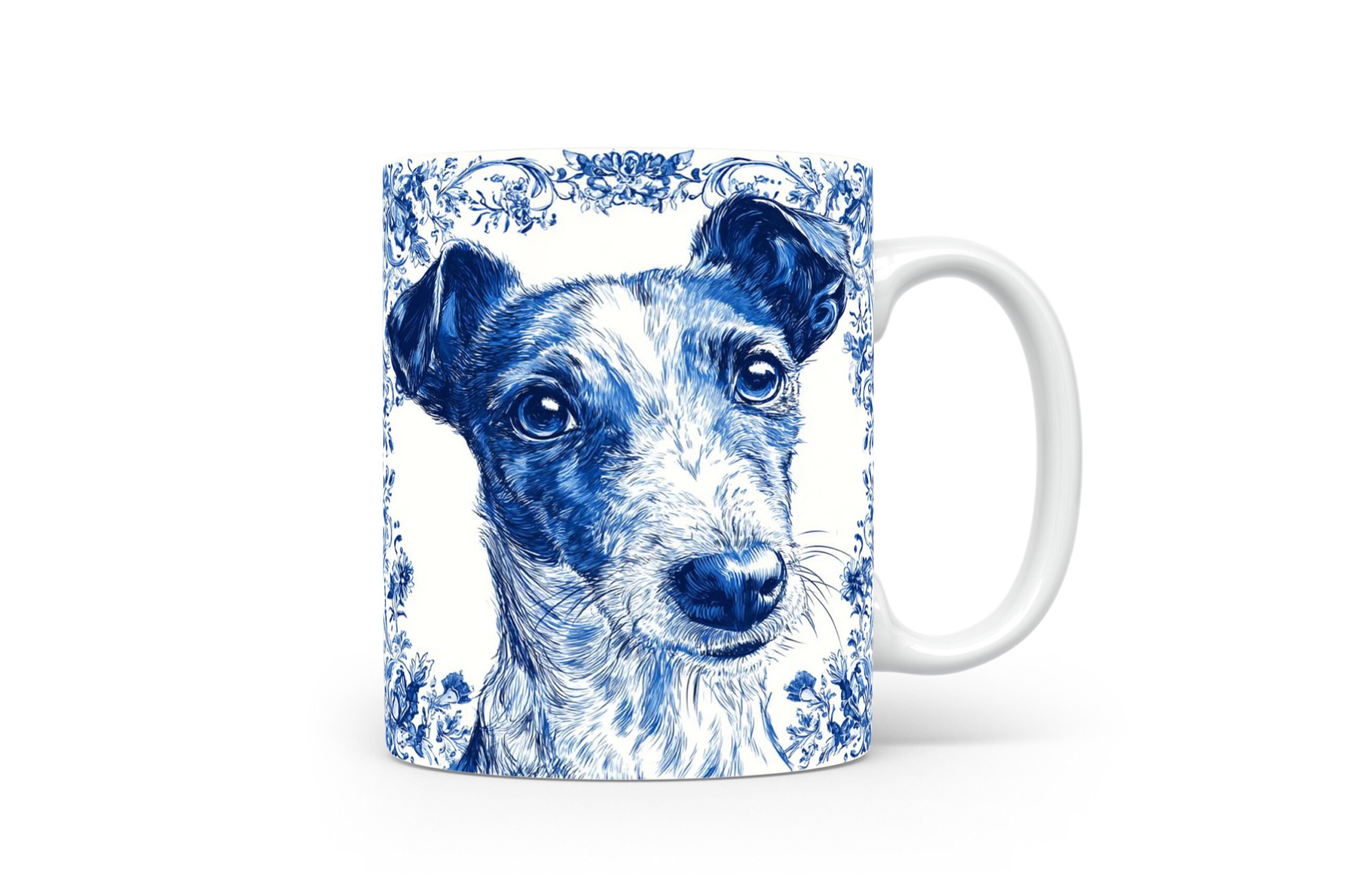 Mok Fox Terrier Collectable mok Fox terrier Beker voor koffie of tas voor thee