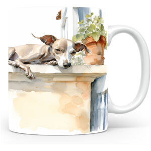 Collectable mok Italiaanse windhond Beker voor koffie of tas voor thee