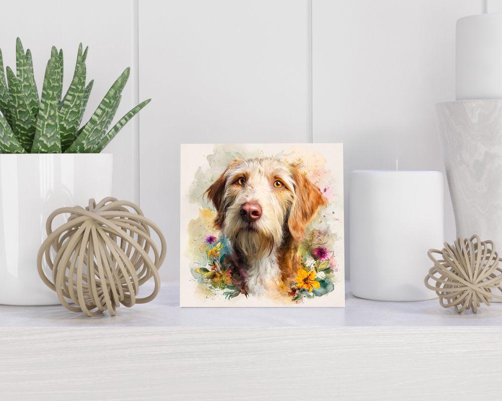 Tegel 15X15 Cm Met Otterhound Cadeau Decoratie | Tegeltjes Met Tekst | Tegeltjes Met Spreuken | Collega | Oma | Opa | Pensioen | Mama | Papa | Vriend Tegel 15x15 cm Otterhound