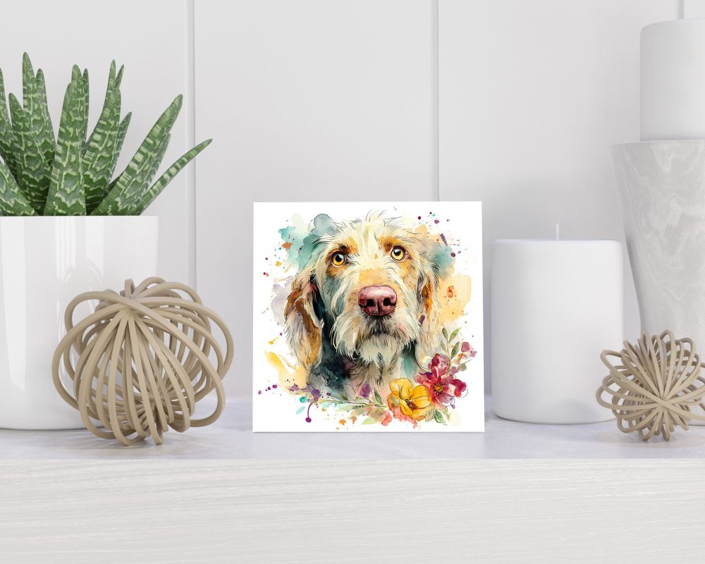 Tegel 15X15 Cm Met Otterhound Cadeau Decoratie | Tegeltjes Met Tekst | Tegeltjes Met Spreuken | Collega | Oma | Opa | Pensioen | Mama | Papa | Vriend Tegel 15x15 cm Otterhound
