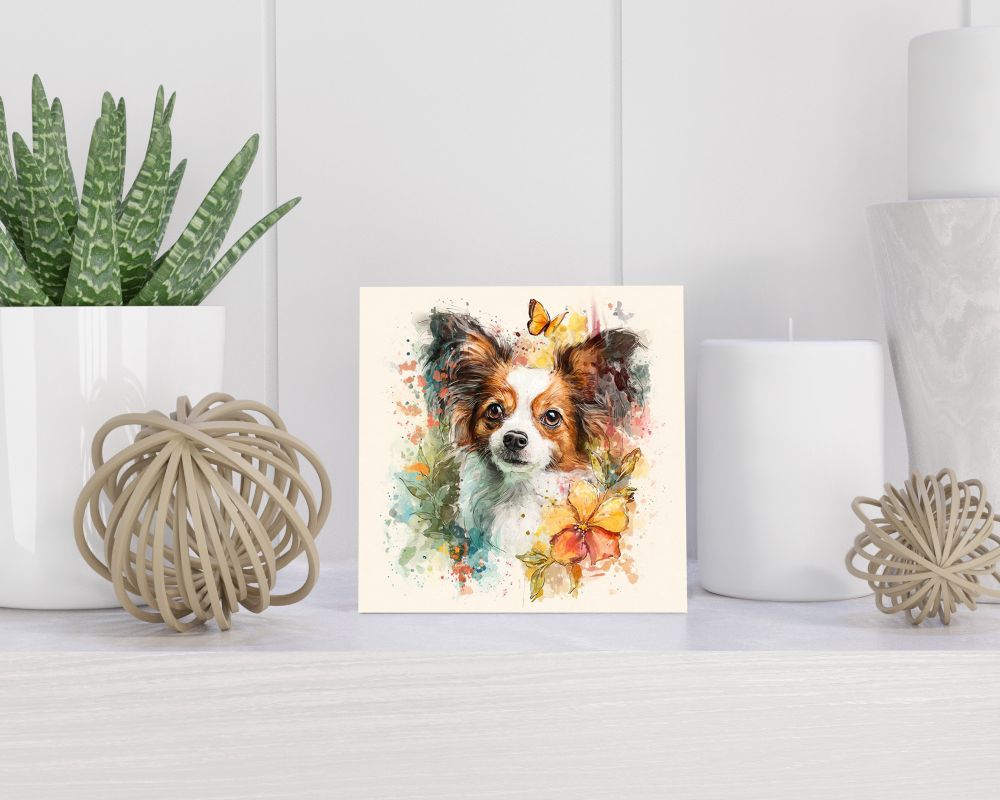 Tegel 15X15 Cm Met Papillon Cadeau Decoratie | Tegeltjes Met Tekst | Tegeltjes Met Spreuken | Collega | Oma | Opa | Pensioen | Mama | Papa | Vriend Tegel 15x15 cm Papillon