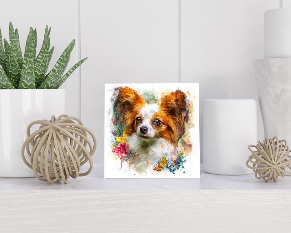 Tegel 15X15 Cm Met Papillon Cadeau Decoratie | Tegeltjes Met Tekst | Tegeltjes Met Spreuken | Collega | Oma | Opa | Pensioen | Mama | Papa | Vriend Tegel 15x15 cm Papillon