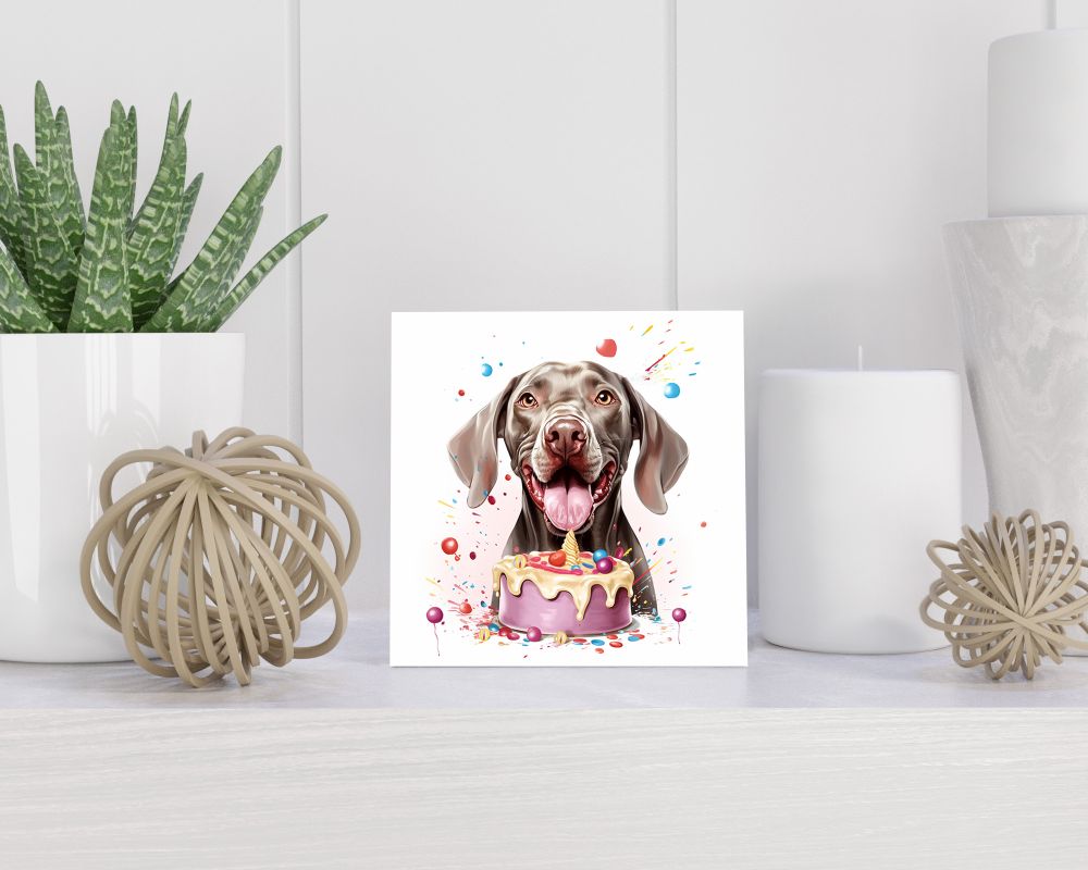 Tegel 15X15 Cm Met Weimaraner Cadeau Decoratie | Tegeltjes Met Tekst | Tegeltjes Met Spreuken | Collega | Oma | Opa | Pensioen | Mama | Papa | Vriend Tegel 15x15 cm Weimaraner