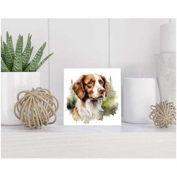 Tegel 15x15 cm Bretonse Spaniël