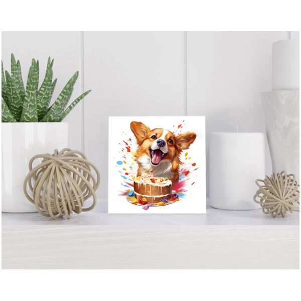 Tegel 15x15 cm Welsh Corgi Pembroke