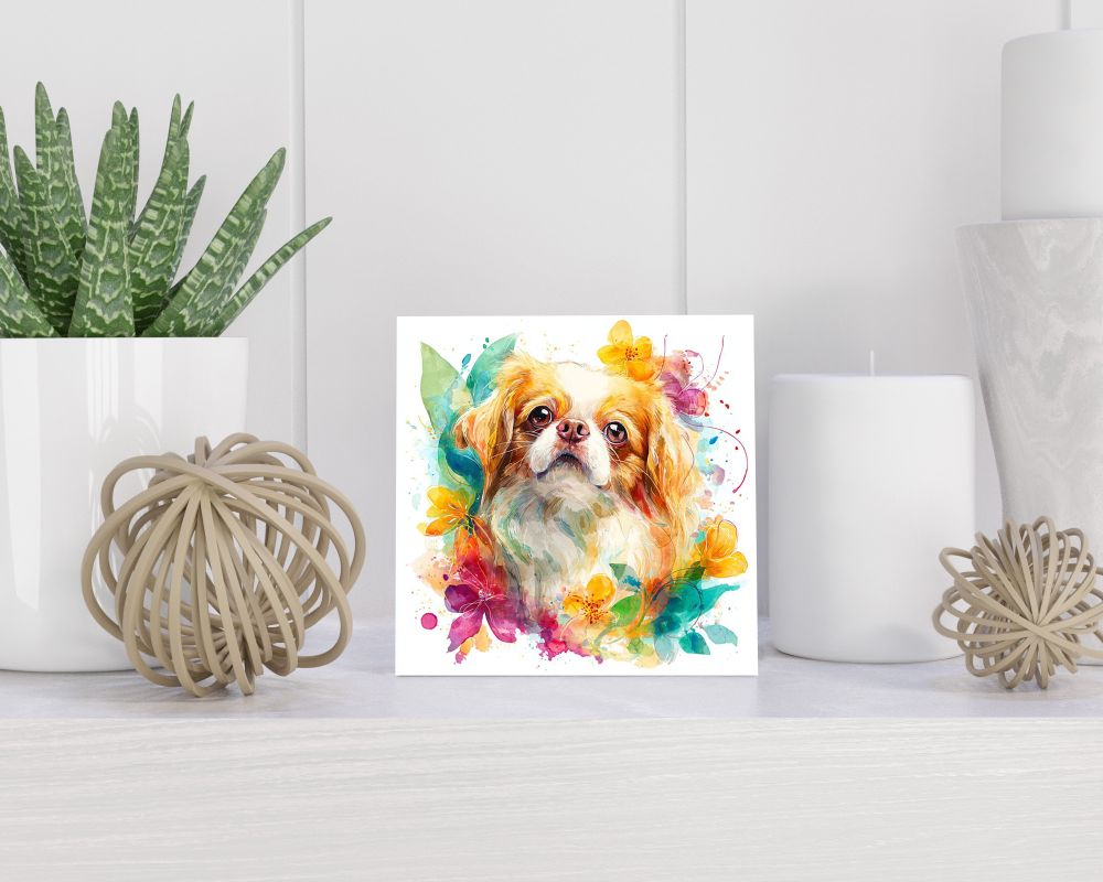 Tegel 15X15 Cm Met Pekinees Cadeau Decoratie | Tegeltjes Met Tekst | Tegeltjes Met Spreuken | Collega | Oma | Opa | Pensioen | Mama | Papa | Vriend Tegel 15x15 cm Pekinees