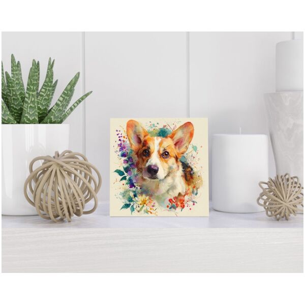 Tegel 15x15 cm Pembroke Welsh Corgi