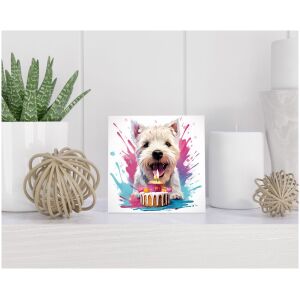 Tegel 15x15 cm West Highland White Terrier