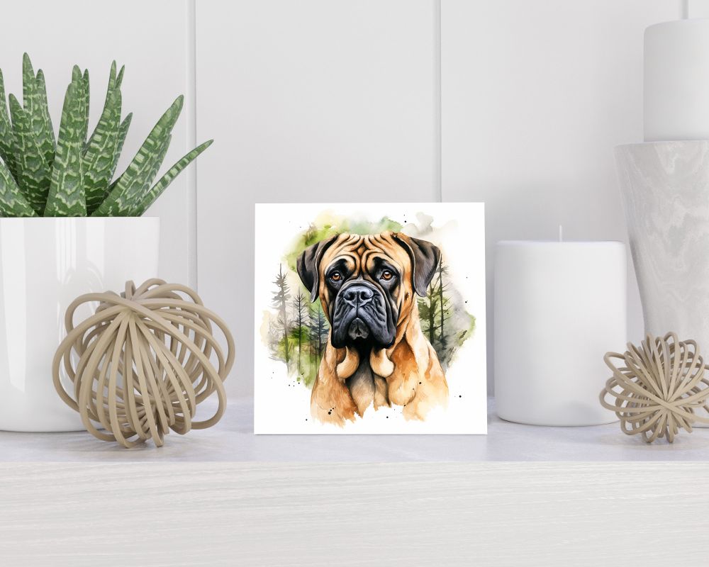 Tegel 15x15 cm Bullmastiff