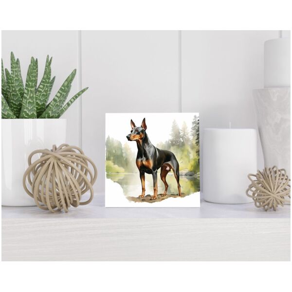 Tegel 15x15 cm Dobermann