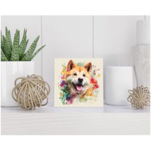 Tegel 15x15 cm Akita Inu