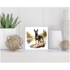 Tegel 15x15 cm Dobermann