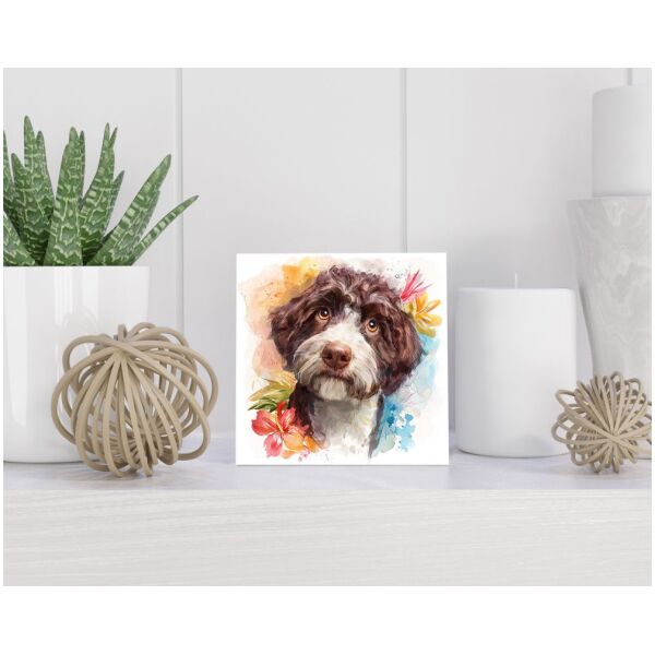 Tegel 15x15 cm Portugese Waterhond