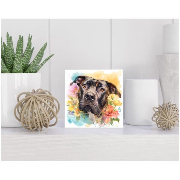 Tegel 15X15 Cm Met Presa Canario Cadeau Decoratie | Tegeltjes Met Tekst | Tegeltjes Met Spreuken | Collega | Oma | Opa | Pensioen | Mama | Papa | Vriend Tegel 15x15 cm Presa Canario