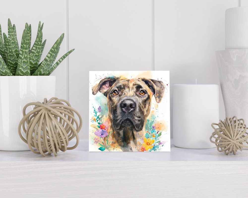 Tegel 15X15 Cm Met Presa Canario Cadeau Decoratie | Tegeltjes Met Tekst | Tegeltjes Met Spreuken | Collega | Oma | Opa | Pensioen | Mama | Papa | Vriend Tegel 15x15 cm Presa Canario