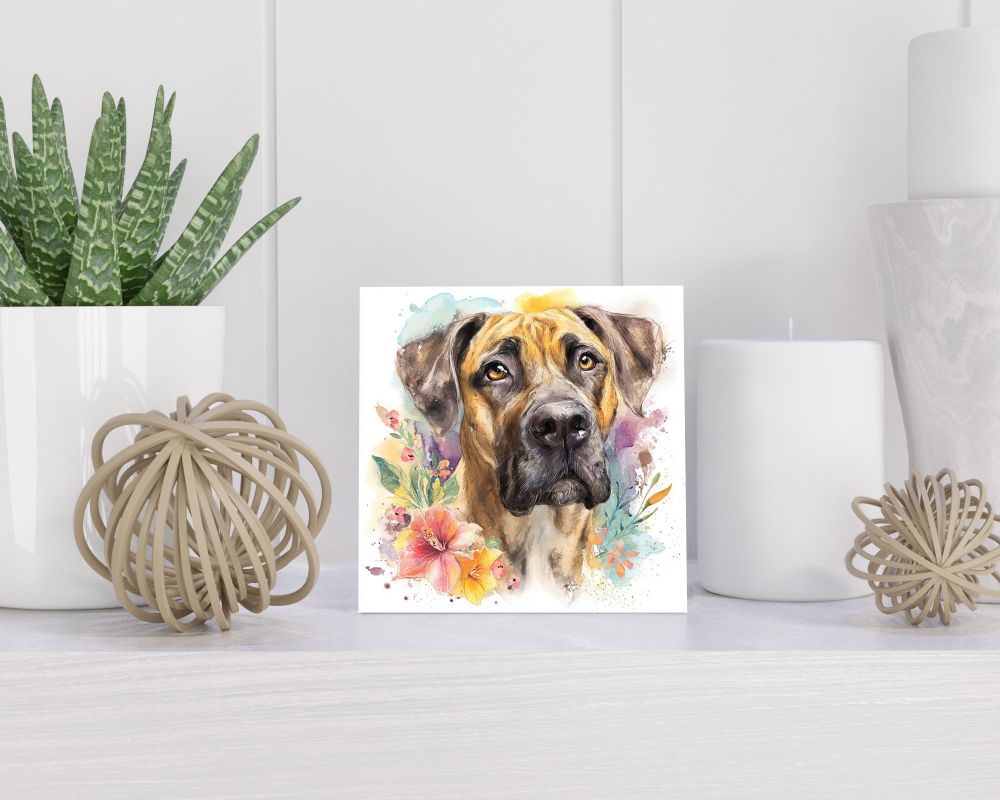 Tegel 15X15 Cm Met Presa Canario Cadeau Decoratie | Tegeltjes Met Tekst | Tegeltjes Met Spreuken | Collega | Oma | Opa | Pensioen | Mama | Papa | Vriend Tegel 15x15 cm Presa Canario