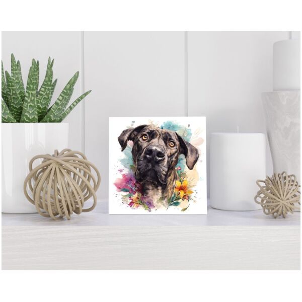 Tegel 15X15 Cm Met Presa Canario Cadeau Decoratie | Tegeltjes Met Tekst | Tegeltjes Met Spreuken | Collega | Oma | Opa | Pensioen | Mama | Papa | Vriend Tegel 15x15 cm Presa Canario