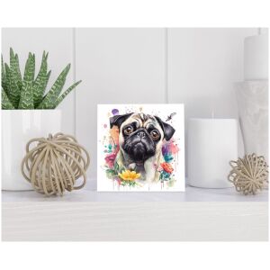 Tegel 15x15 cm Mopshond